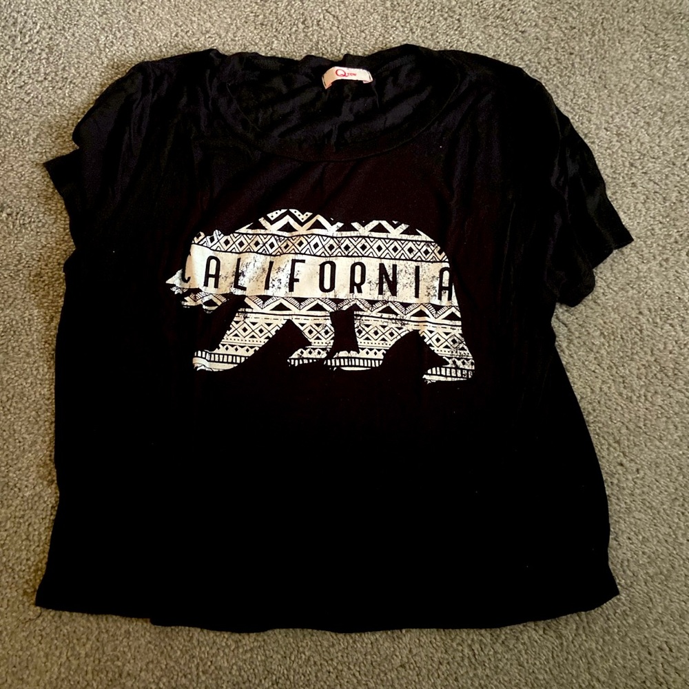Qrew California Bear Graphic Tee